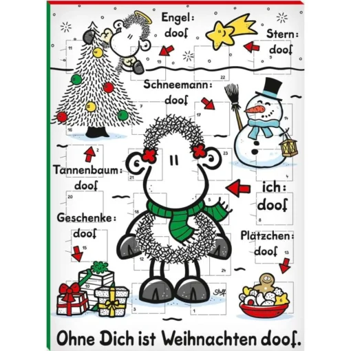 Adventskalender "Ohne Dich ist Weihnachten doof" - Sheepworld