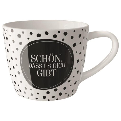 Maxi-Becher "Schön" (Salt&Pepper) - Geschenk für Dich