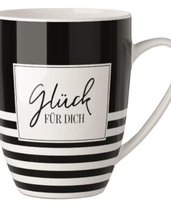 Becher "Glück für Dich" (Salt & Pepper) - Geschenk für Dich