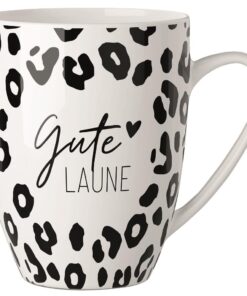 Becher "Gute Laune" (Salt & Pepper) - Geschenk für Dich