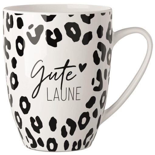 Becher "Gute Laune" (Salt & Pepper) - Geschenk für Dich