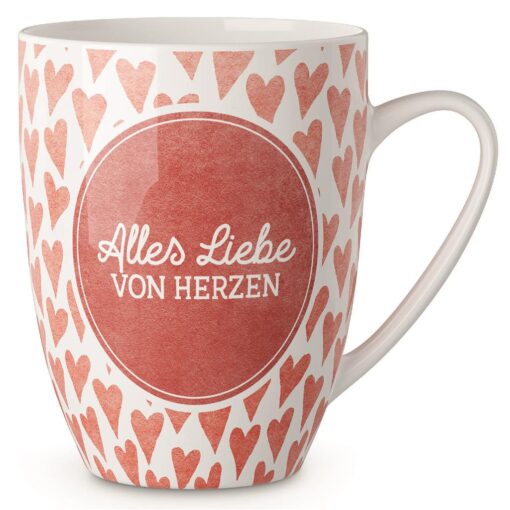 Becher "Alles Liebe" (Liebe Grüße) - Geschenk für Dich