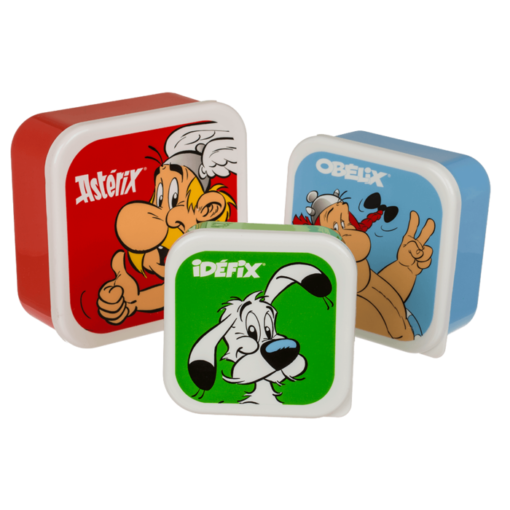 3er-Set Brotdosen "Asterix Obelix & Idefix"