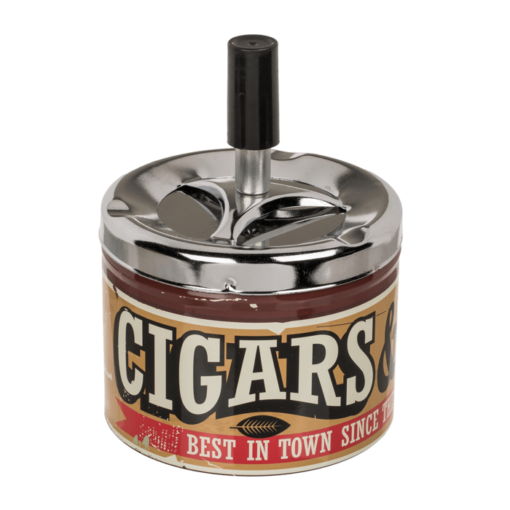 Metall-Druckaschenbecher "Tobacco"