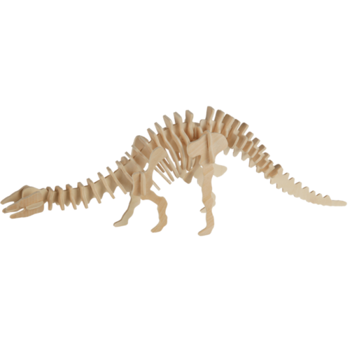 Naturholz-3D-Puzzle Dinosaurierskelett