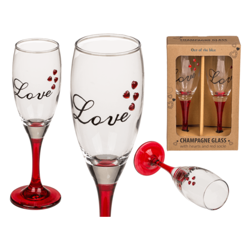 Sektglas 2er-Set "Love"