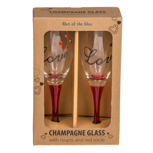 Sektglas 2er-Set "Love"