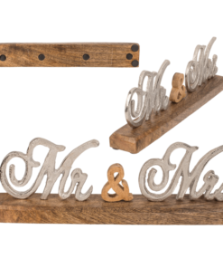 Schriftzug "Mr & Mrs"