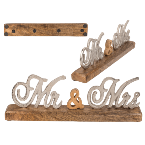 Schriftzug "Mr & Mrs"