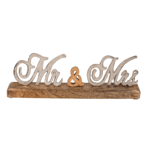 Schriftzug "Mr & Mrs"