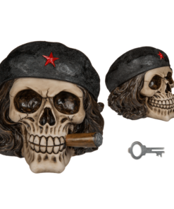 Totenkopf-Spardose Freiheitskämpfer mit Zigarre