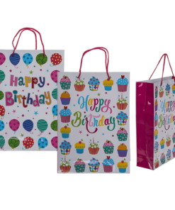 Papier-Geschenktüte "Happy Birthday" groß