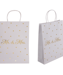 Papier-Geschenktüte "Mr. & Mrs." groß