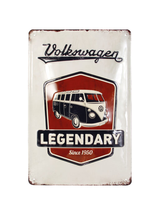 VW Blechschild - Legendary, Front