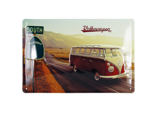 VW T1 Bulli Blechschild - Highway, Front