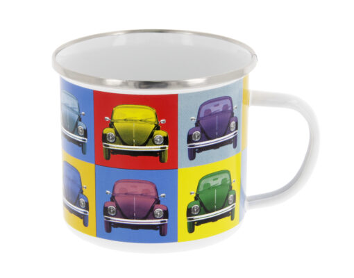 VW Käfer Emaille Tasse - Multicolor