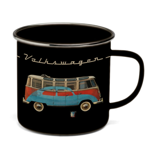 VW T1 Bulli Emaille Tasse - Samba & Beetle