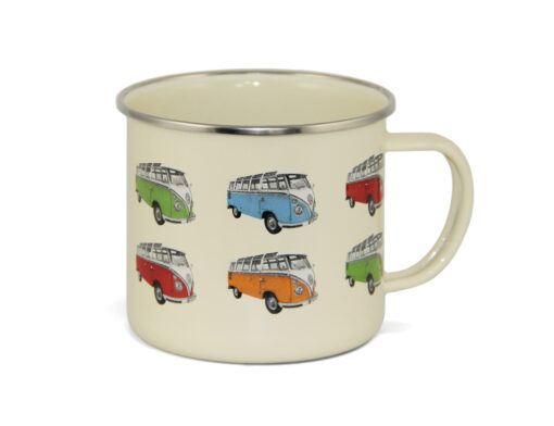 VW T1 Bus Emaille Tasse - Bulli T1 Parade