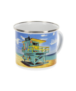 VW T1 Bulli Emaille Tasse - Beachlife