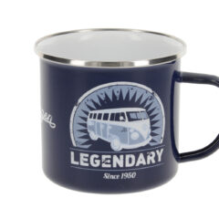 VW T1 Bus Emaille Tasse - Legendary aus verschiedenen Blickwinkeln