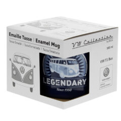 VW T1 Bus Emaille Tasse - Legendary in Geschenkverpackung