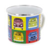 VW T1 Bus Emaille Tasse - Multicolor