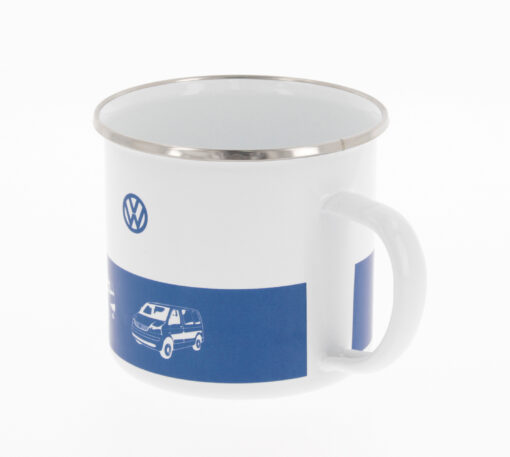 VW T1 Bus Emaille Tasse - Bulli Driver aus verschiedenen Blickwinkeln