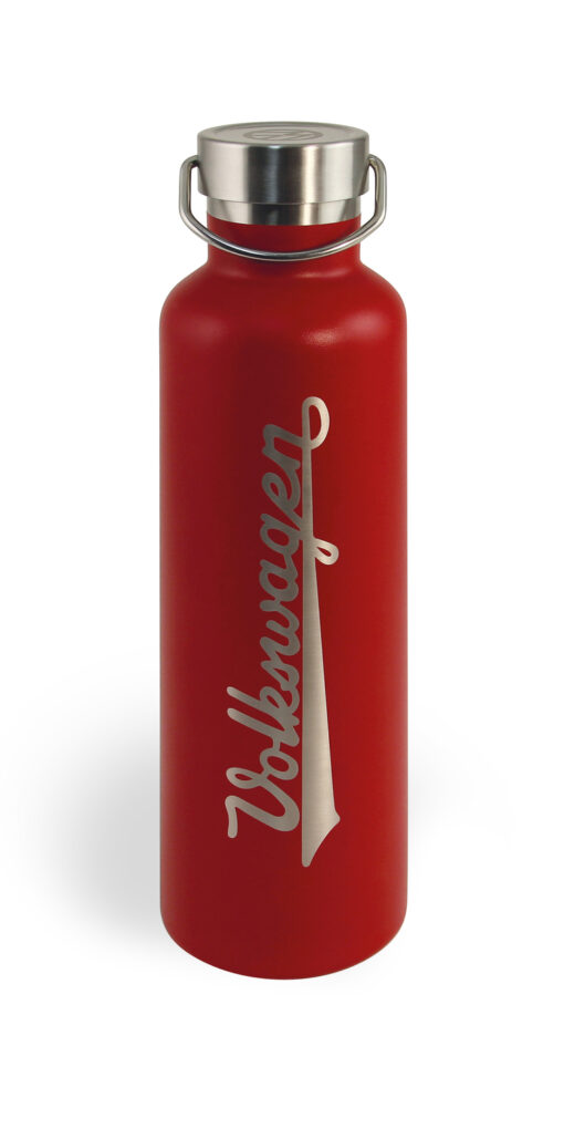 VW Edelstahl Thermoflasche in rot