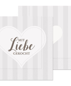 LaVida Servietten "Liebe" - Gipfelgruß