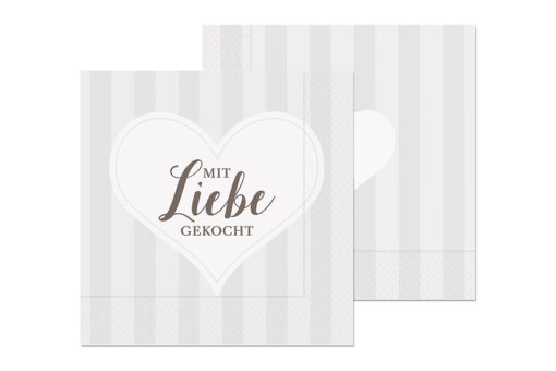 LaVida Servietten "Liebe" - Gipfelgruß