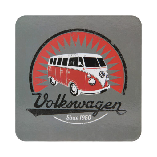 VW T1 Bulli Untersetzer, grau