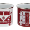 VW T1 Bulli Emaille Tasse - 2er-Set, 350ml