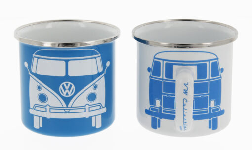 VW T1 Bulli Emaille Tassen - 2er-Set, 350ml