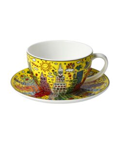 GOEBEL - Tee-/ Cappuccinotasse - James Rizzi - "My New York City Sunset"