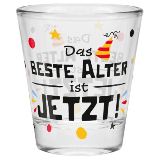 Sheepworld Schnapsglas "Das beste Alter"