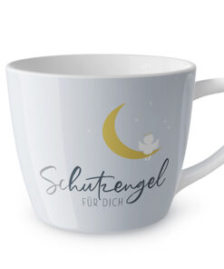 Maxi-Becher "Schutzengel auf Mond" - Geschenk für Dich