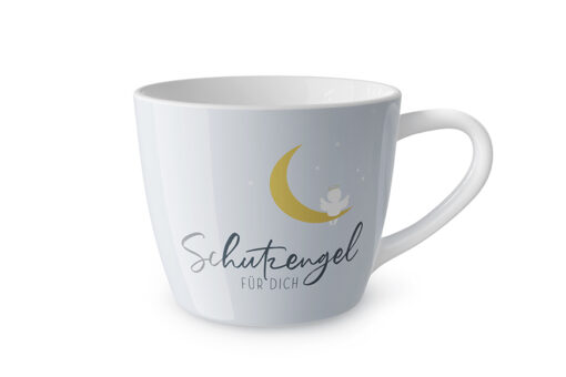 Maxi-Becher "Schutzengel auf Mond" - Geschenk für Dich