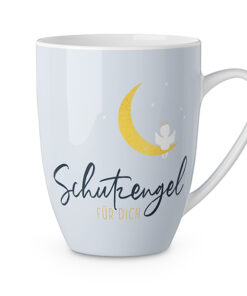 Becher "Schutzengel auf Mond" - Geschenk für Dich