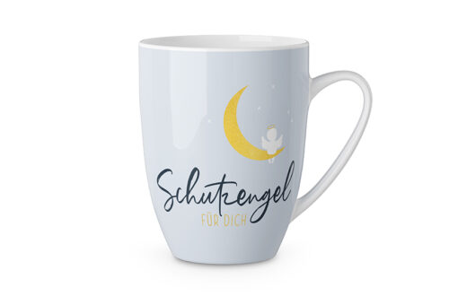 Becher "Schutzengel auf Mond" - Geschenk für Dich