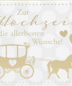 Geschenkbox mit Musik "Zur Hochzeit die allerbesten Wünsche!"