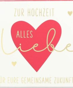 Geschenkbox mit Musik "Zur Hochzeit Alles Liebe"