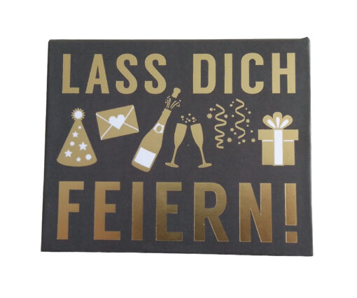 Geschenkbox mit Musik "Lass Dich feiern!"