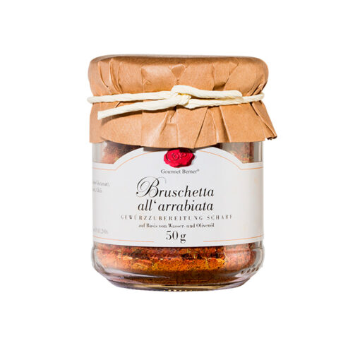 Gourmet Berner® Bruschetta all' Arrabiata (scharf) Streuwürze im 50g Glas