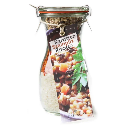 Feuer&Glas – Karotten Steinpilz Risotto – 0,25 Liter Weckflasche