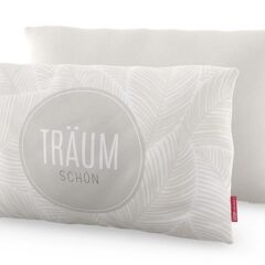 Geschenk für Dich - Kissen "Träum schön" (Palmenblätter)