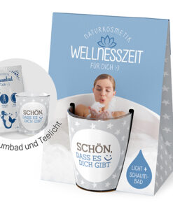 Licht & Schaumbad "Schön, dass es Dich gibt" - Wellnesszeit für Dich :-)