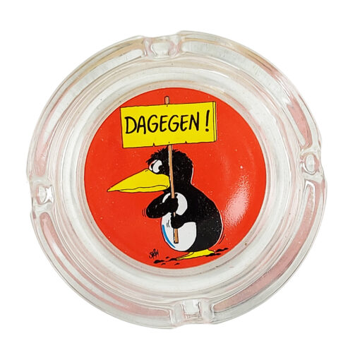 Mini Aschenbecher "Dagegen" von Uli Stein