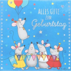 Pop-up-Musikkarte "Alles Gute zum Geburtstag" mit Licht-Effekt