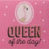 Pop-up-Musikkarte "Queen of the Day" mit Licht-Effekt