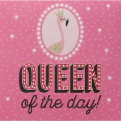 Pop-up-Musikkarte "Queen of the Day" mit Licht-Effekt
